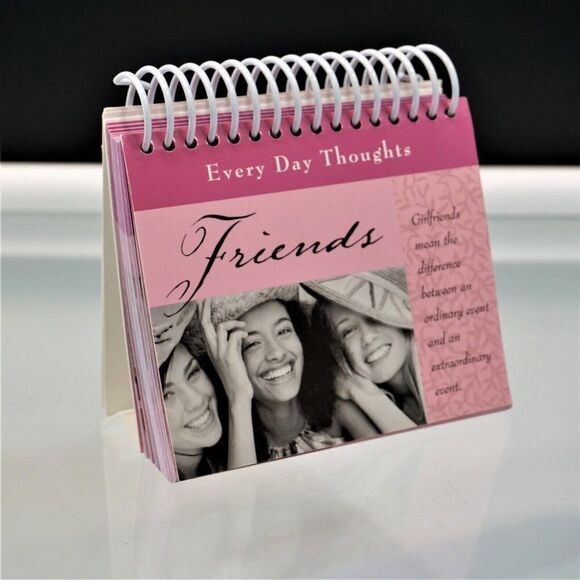 Friends Every Day Thoughts by Louis Webber Spiral Book Desk Top - Picture 1 of 8